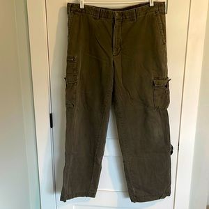 Eddie Bauer Flannel-lined Cargo Khakis